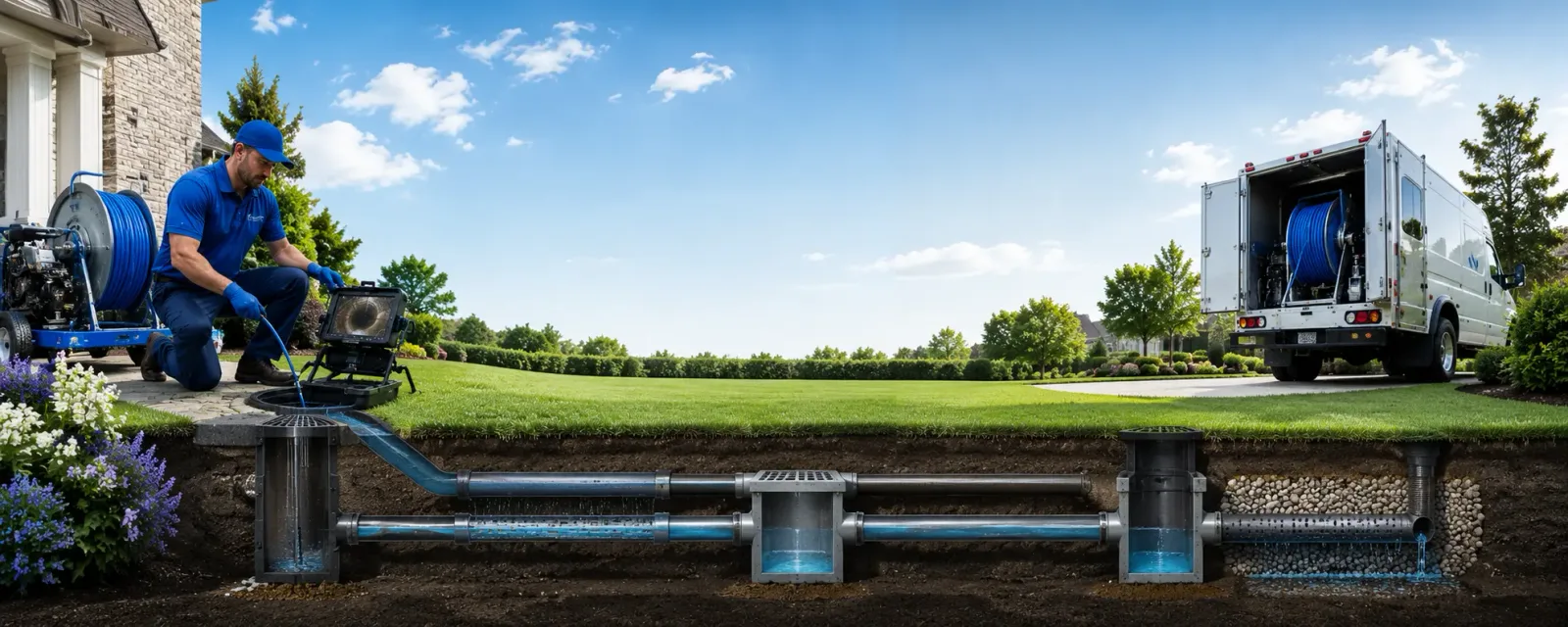 Outdoor drain cleaning information for Hampden, MA